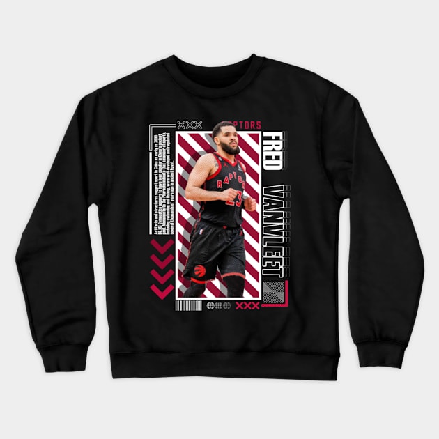 Fred Vanvleet Paper Poster Version 10 Crewneck Sweatshirt by art.Hamdan